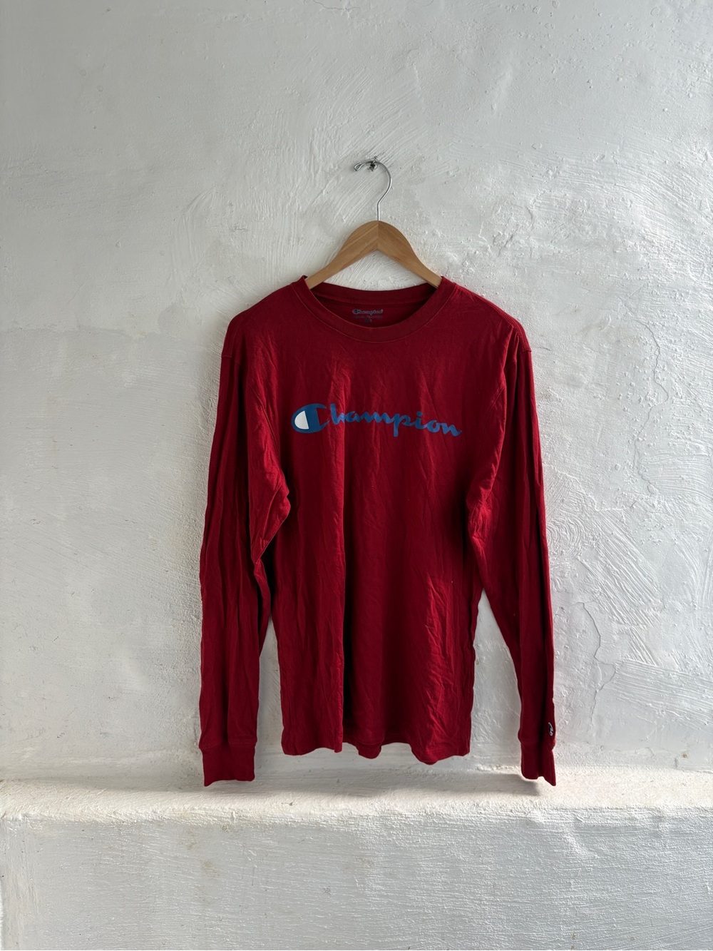 Mens Champion Classic Jersey long-sleeve t-shirt